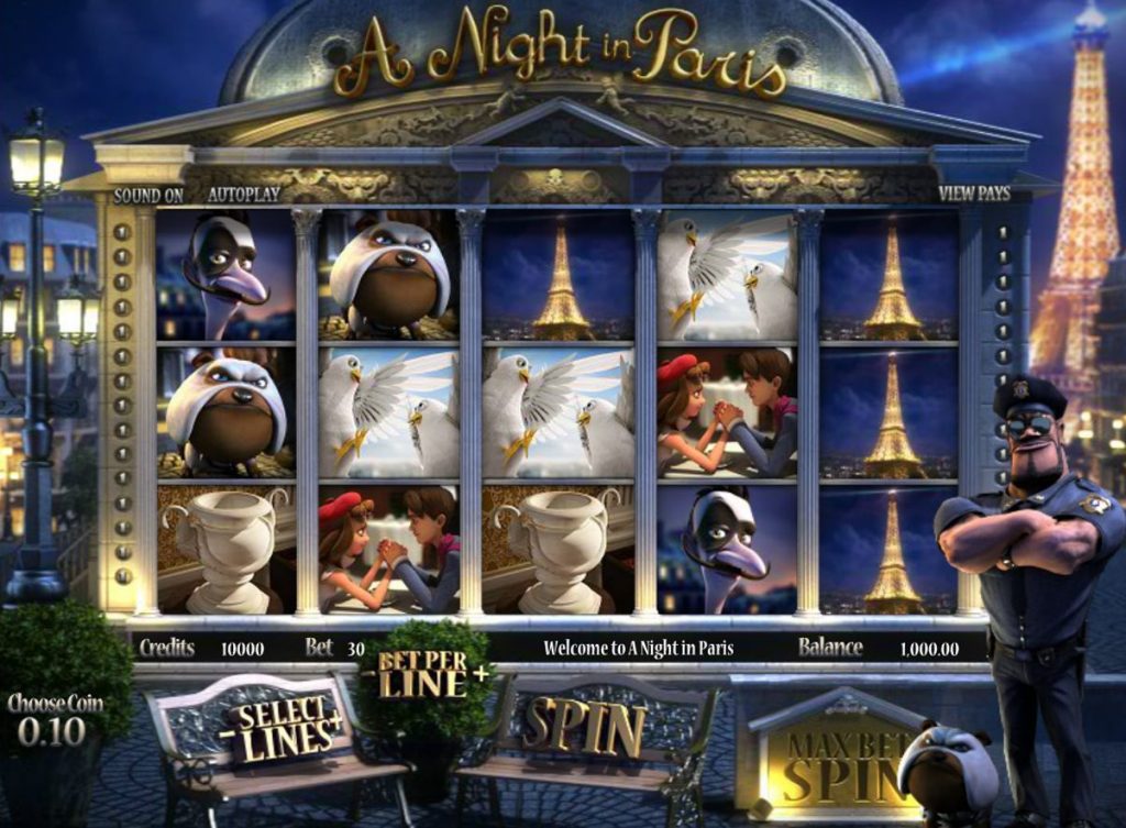 A Night in Paris processo di gioco